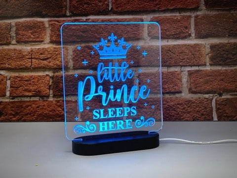Little Prince Sleeps Here Multi-coloured LED Light
