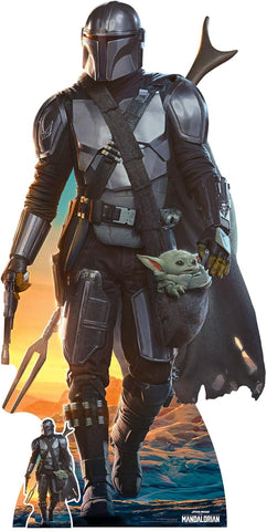 The Mandalorian and the Child cardboard cut-out