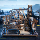 Marble Spaceport 3D Wooden Puzzle