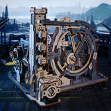 Marble Spaceport 3D Wooden Puzzle