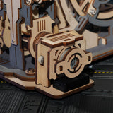 Marble Spaceport 3D Wooden Puzzle