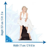 Marilyn Monroe White Dress cardboard cut-out