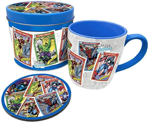 Marvel Comics Mug and Coaster Gift Tin Set
