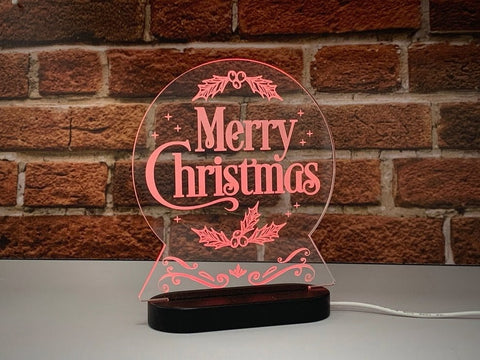 Merry Christmas Multi-coloured LED Light
