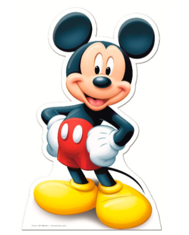 Mickey Mouse cardboard cut-out