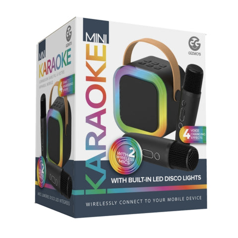 Mini Karaoke With Built-In LED Disco Lights
