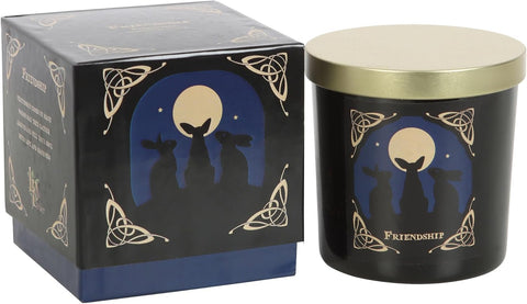 Moon Gazing Hares Friendship Affirmation Candle