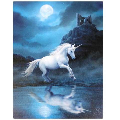 Moonlight Unicorn Canvas Picture