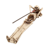 Take It Easy Skeleton Incense Holder