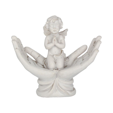 Raised to Heaven Cherub Figurine