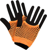 Short Net Neon Gloves