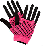 Short Net Neon Gloves