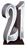 Number 21 cardboard cut-out