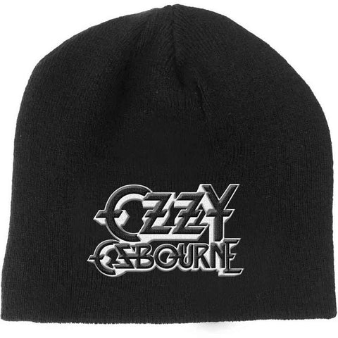 Ozzy Osbourne Beanie Hat: Logo 2 (Black)