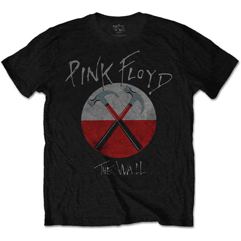 Pink Floyd T-Shirt: The Wall Hammers Logo (Black)
