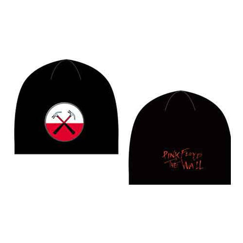 Pink Floyd Beanie Hat: The Wall Hammers Logo (Black)