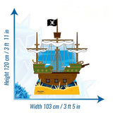 Pirate Ship cardboard cut-out
