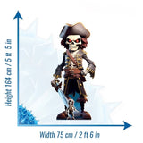 Pirate Skeleton Cartoon cardboard cut-out