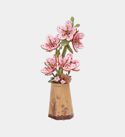 Sakura Bouquet 3D Wooden Puzzle