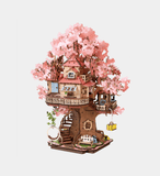 Sakura Tree House 3D Wooden Puzzle