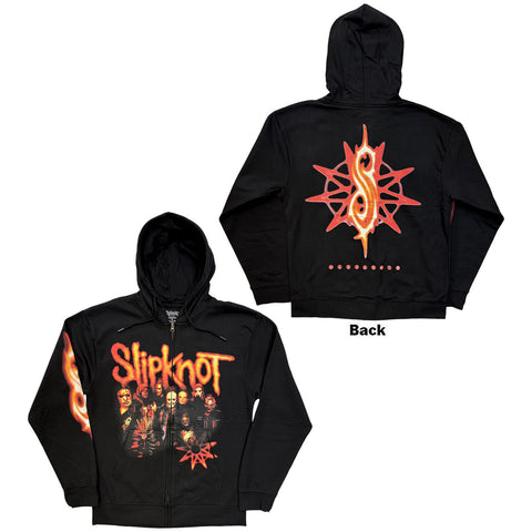 Slipknot Zipped Hoodie: The End So Far Group Photo Nonagram