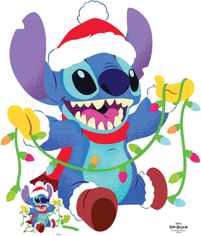 Lilo and Stitch Christmas cardboard cut-out