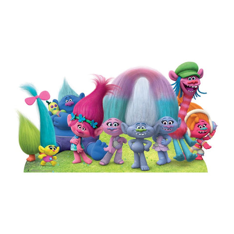 Trolls True Colours Group cardboard cut-out