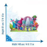 Trolls True Colours Group cardboard cut-out
