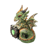 Malachite Metallic Dragon Figure