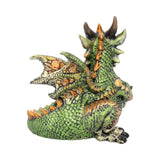 Malachite Metallic Dragon Figure