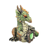 Malachite Metallic Dragon Figure