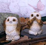 Three Wise Brown Owls Figurine