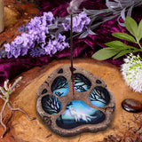 Tracks of the Wild Paw Print Incense Burner