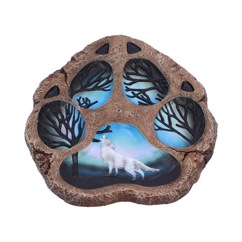Tracks of the Wild Paw Print Incense Burner