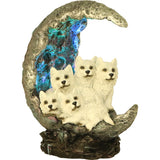 Moon Litter White Wolves Ornament