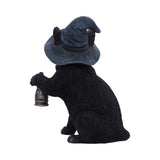 Familiar Witch Cat Lantern Figurine