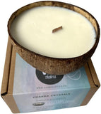 Sea Spray Scented Coconut Shell Candle