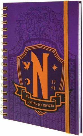 Wednesday Nevermore Academy Unitas est Invicta Notebook