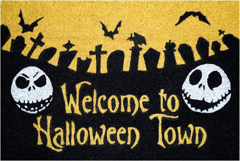 Welcome to Halloween Town doormat