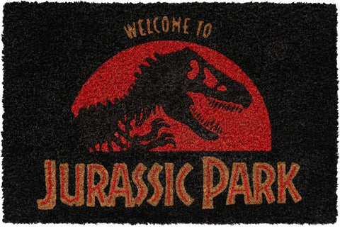 Welcome to Jurassic Park Doormat