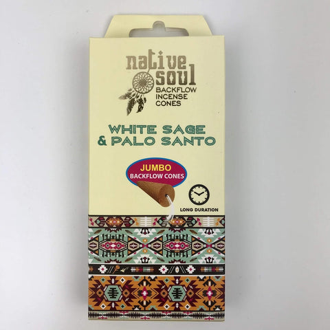 White Sage & Palo Santo Backflow Incense Cones