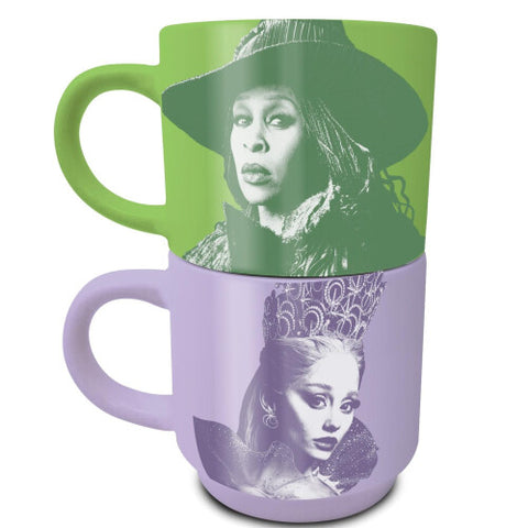 Wicked Elphaba and Glinda Stackable Mug Set