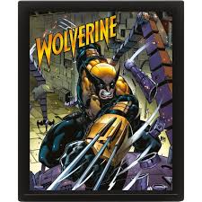 Wolverine (Berserker Rage) Framed 3D Lenticular Print