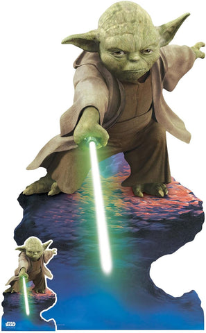 Star Wars Yoda cardboard cut-out
