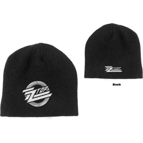 ZZ Top Beanie Hat: Circle Logo (Black)