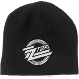 ZZ Top Beanie Hat: Circle Logo (Black)