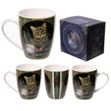 Fortune Teller Cat New Bone China Mug - Lisa Parker Licensed Design And retail box