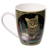 Fortune Teller Cat New Bone China Mug - Lisa Parker Licensed Design side view