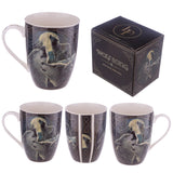 Wolf Song Porcelain Mug - Lisa Parker Licensed Design and box