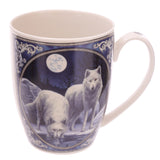 Winter Warrior Wolf Porcelain Mug - Lisa Parker Licensed Design side view
